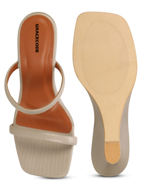 Pink Open-Toe Wedge Slip-On - Image 3