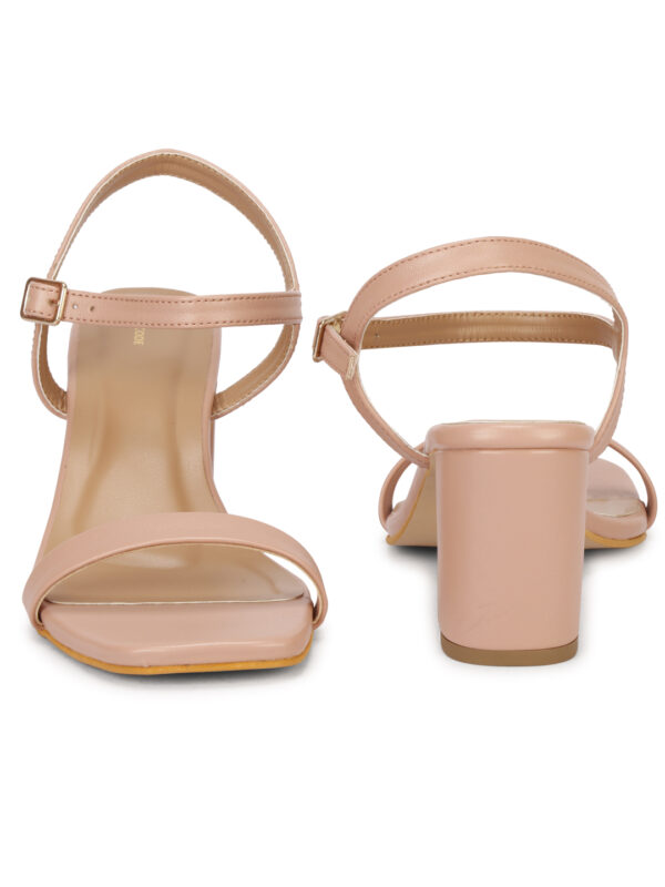 Pink Open-Toe Block Heel Sandal - Image 4